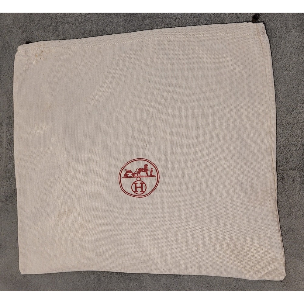 Hermes Dustbag Only With Red Logo 19.5in x 18in